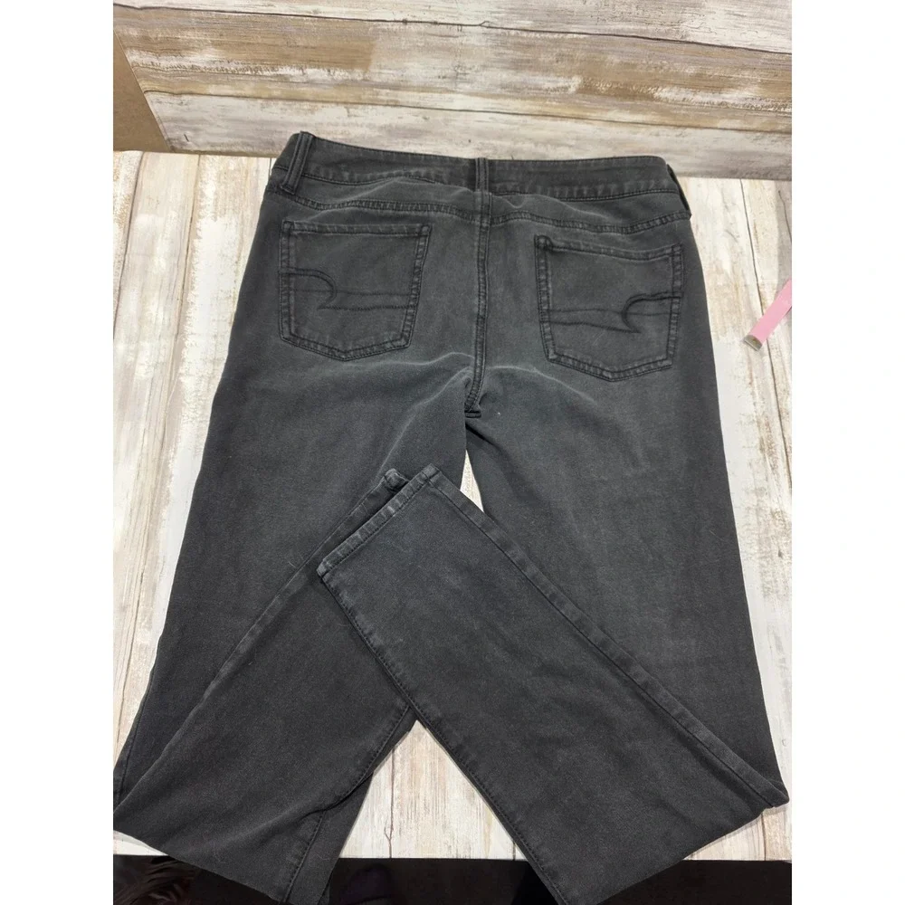 American Eagle Women Lot‎ 10 Super Stretch Black Jeggings & 12 Reg. Green Jeans - Picture 11 of 16